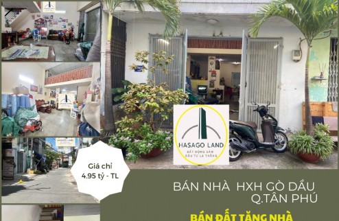 SỐC- Bán Đất Tặng nhà HXH Gò Dầu 60m2, 1Lầu, 4.95tỷ